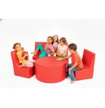 SET Sofa+2 Sillones+mesa Cuero Sintetico RED | E-kipat Andorra
