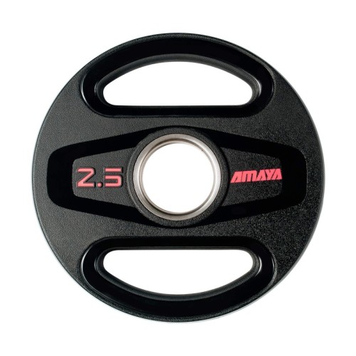 Plato Olímpico TPU 2,5 Kg Negro-fucsia | E-kipat Andorra