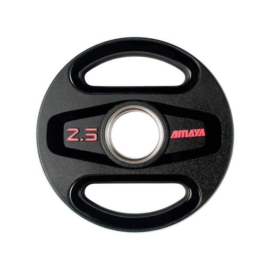 Plato Olímpico TPU 2,5 Kg Negro-fucsia | E-kipat Andorra