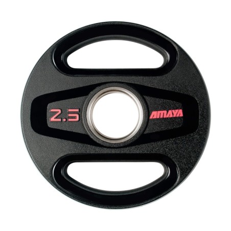 Plato Olímpico TPU 2,5 Kg Negro-fucsia | E-kipat Andorra
