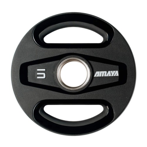 Plato Olímpico TPU 5 Kg Negro-gris | E-kipat Andorra