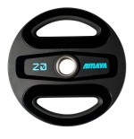 Plato Olímpico TPU 20 Kg Negro-azul | E-kipat Andorra