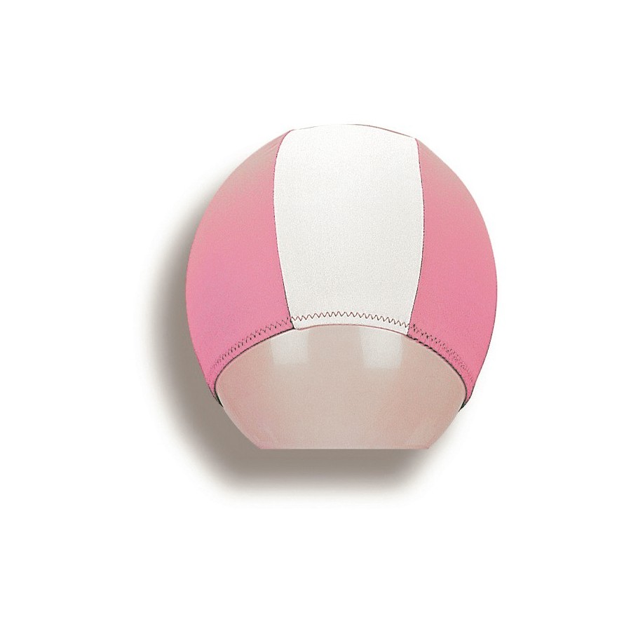 Gorro Natacion Poliester Bicolor Blanco-rosa | E-kipat Andorra