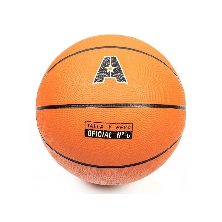 Balon Basket N.6 Caucho Naranja | E-kipat Andorra