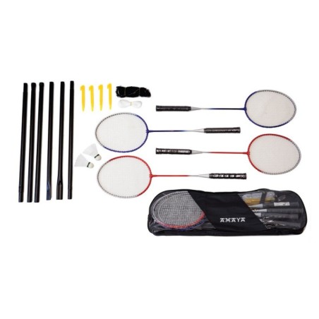 Conjunto Badminton (4 Raquetas-bolso-poste-red-volantes) | E-kipat And
