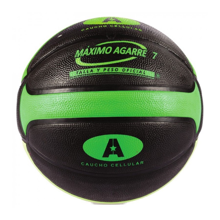Balon Basket N.7 Caucho Bicolor Celular Plus Verde | E-kipat Andorra