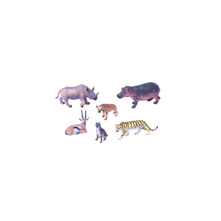 Animales Nº1- (tigre,rinoceronte,hipo,hiena,gacela,lince) | E-kipat An