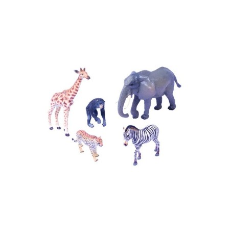 Animales Nº8 (jirafa,chimpancé,elefante,leopardo,cebra) | E-kipat Ando