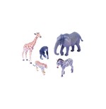 Animales Nº8 (jirafa,chimpancé,elefante,leopardo,cebra) | E-kipat Ando
