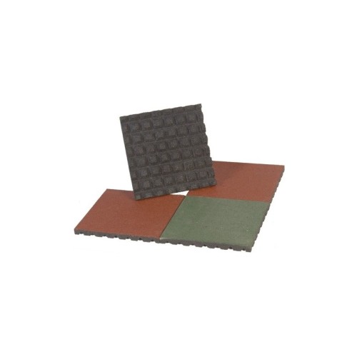 Baldosa Caucho 4 Cm (set DE 4 U.-1 M2) Rojo | E-kipat Andorra