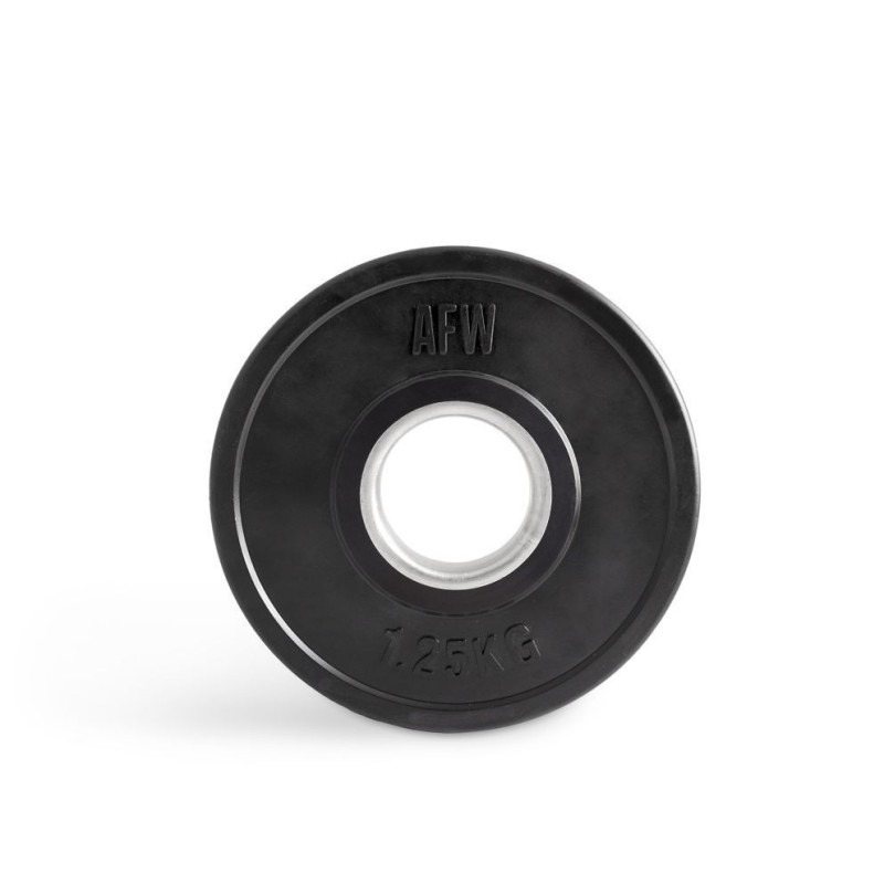 Discos Fraccionales Bumper negro - 1.25 kg