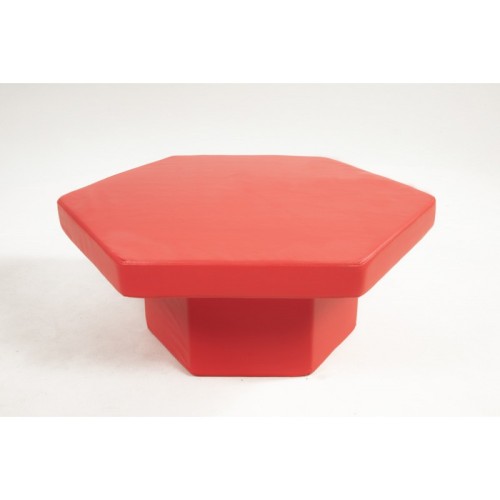 Mesa Foam Cuero Sintético Hexagonal+tapa Verde Fluor | E-kipat Andorra