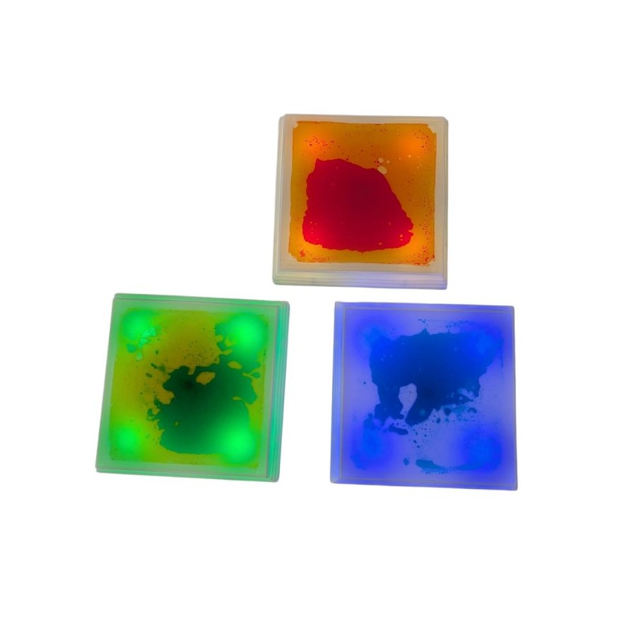 Base Cuadrada LED CON Liquido– SET DE 6 U. | E-kipat Andorra