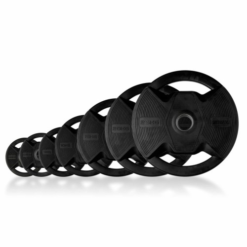 Plato Olímpico Goma Negra 1,25 Kg | E-kipat Andorra