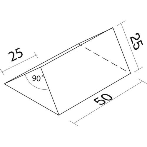Figura Foam Recubierto N.11 Prisma 25x50x25 | E-kipat Andorra