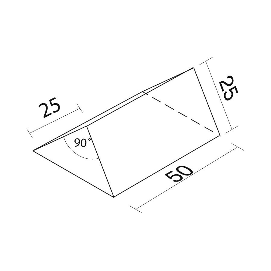 Figura Foam Recubierto N.11 Prisma 25x50x25 | E-kipat Andorra