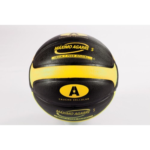 Balon Basket N.5 Caucho Bicolor Celular Plus Amarillo | E-kipat Andorr