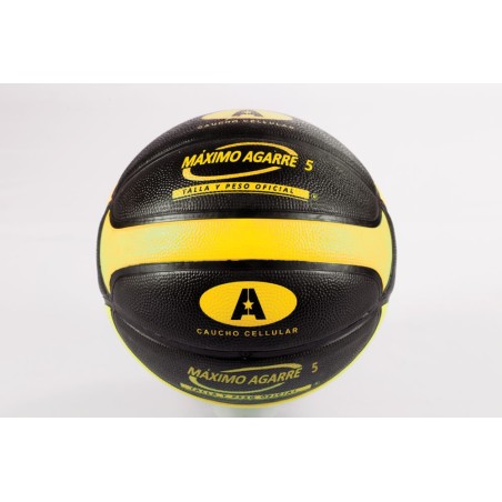 Balon Basket N.5 Caucho Bicolor Celular Plus Amarillo | E-kipat Andorr