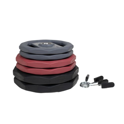 Set Discos y Pinzas Power Disk O'Live Fitness Premium