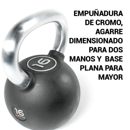Kettlebell De Goma O'Live,4 kg